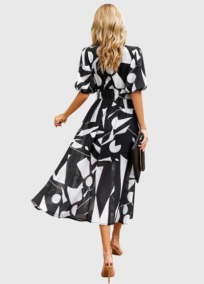 Merlin™ | Zanosna Cvjetna Midi Haljina