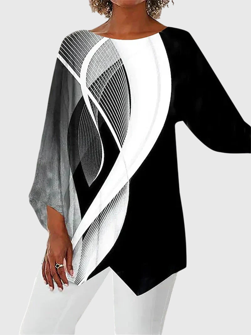 Alayah™ | Elegantna Majica sa Okruglim Izrezom