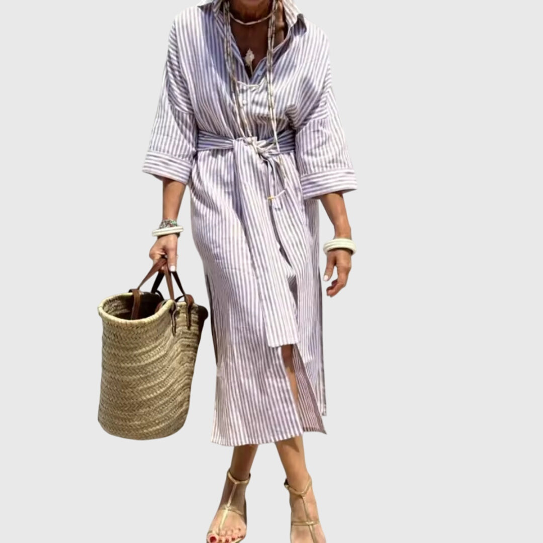 Ellen™ | Klasična Prugasta Haljina