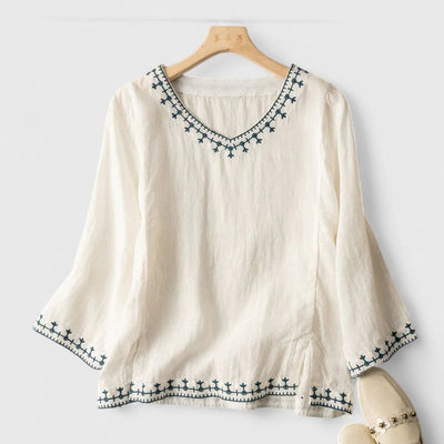 Taysia | Elegantna Bluzica sa V-Izrezom