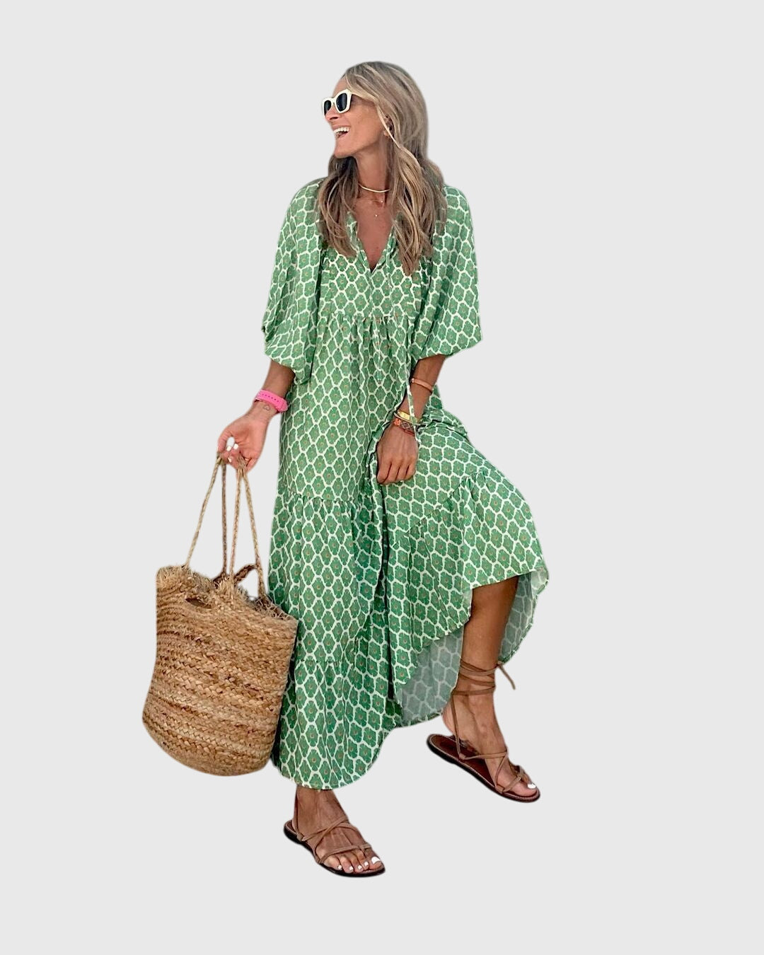 Sarah™ - Boho Maxi Haljina