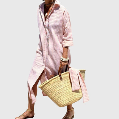 Ellen™ | Klasična Prugasta Haljina