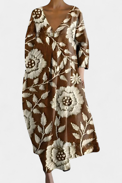 Isalinde | Udobna Haljina sa V-Izrezom