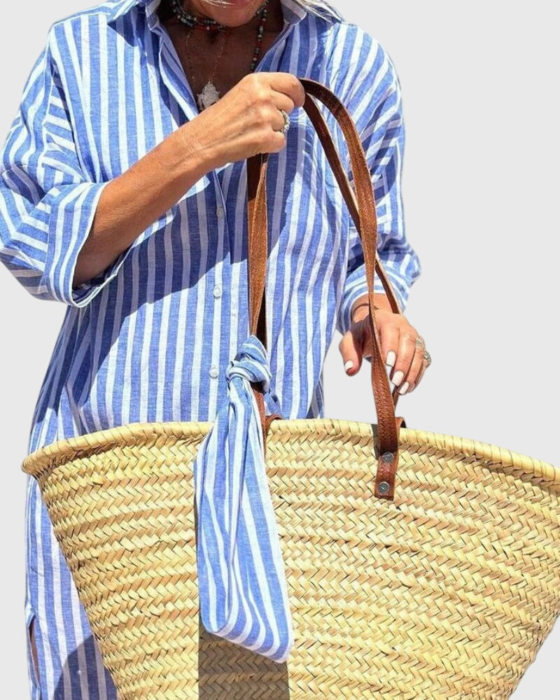 Ellen™ | Klasična Prugasta Haljina