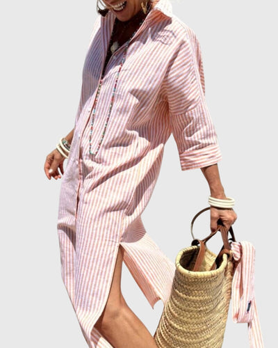 Ellen™ | Klasična Prugasta Haljina