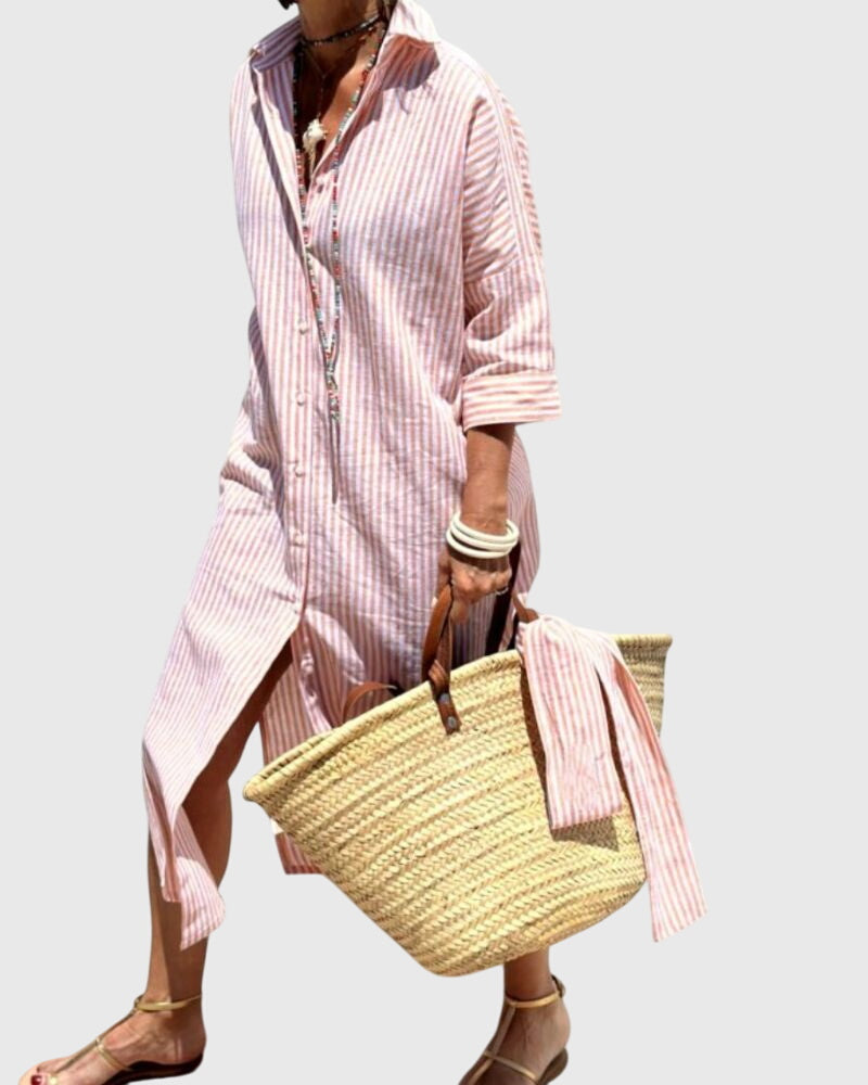 Ellen™ | Klasična Prugasta Haljina