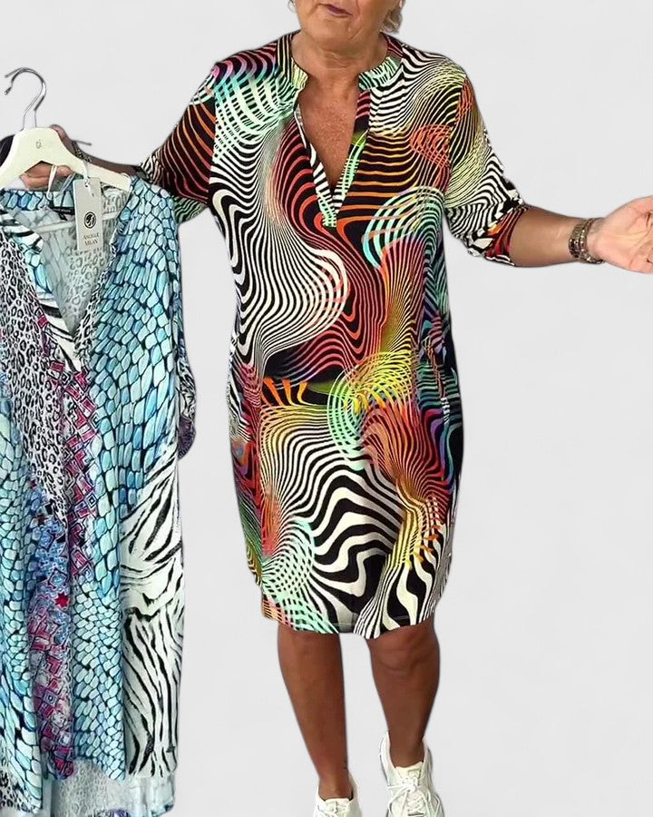 Helinae™ | Sofisticirana haljina sa V izrezom