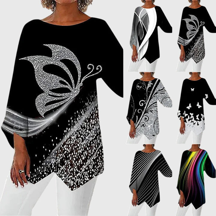 Alayah™ | Elegantna Majica sa Okruglim Izrezom