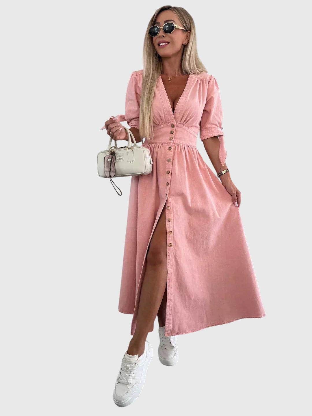 Sophia™ | Elegantna Denim Haljina