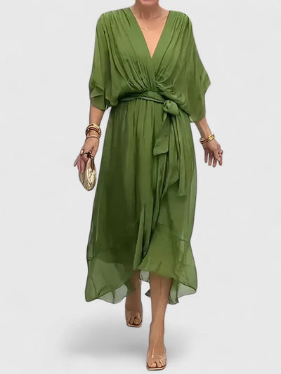 Nada | Elegantna Haljina sa V-Izrezom