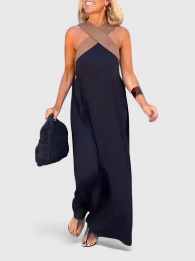 Evangeline™| Elegantna Haljina sa Prekrivenim Leđima